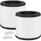 AC300 Replacement Filter Compatible with Purivortex AC300 Air Purifier, 3-in-1 H13 True HEPA Filter, 2 Pack