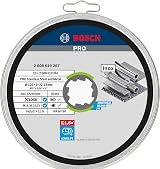 Bosch 125 mm X LOCK Straight Cutting Disc Inox 1 mm 22.23 mm Bore view 2