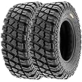 SunF 28x10-14 ATV UTV Tire 28x10x14 Loose Over Hardpack 6 PR A047 - PAIR of 2