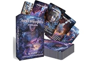 sishui Soul Whisper Oracle Cards, Oracle Cards, Tarot Cards for Beginners, Explore The Secrets Deep in Your Heart, Spiritual Interpretation of The Soul's Message