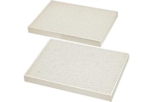PUNINOTO 2PCS Honeycomb Ceramic Soldering Boards,Square High-Temperature Resistant Soldering Honeycomb Panel - Jewelry Welding Block,Fireproof Heating Plate for Melting Casting Gold,Paint Drying,Jewelers Tools