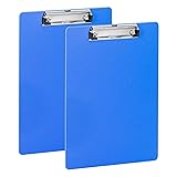 Deli Plastic Clipboard, Clip Board with Low Profile