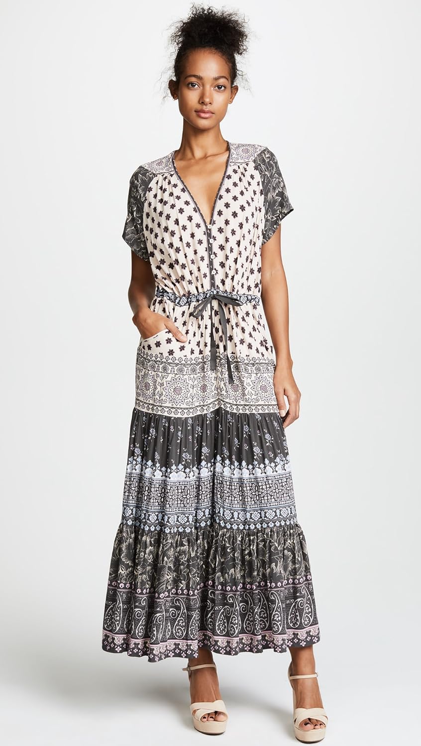 spell lionheart midi dress