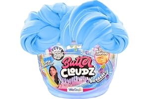 Compound Kings Fluffy Butter Cloudz Scented Large Slime Bucket for Kids – Soft, Squishy, Non-Toxic Sensory Toy | Bright Blueberry Slime Gift