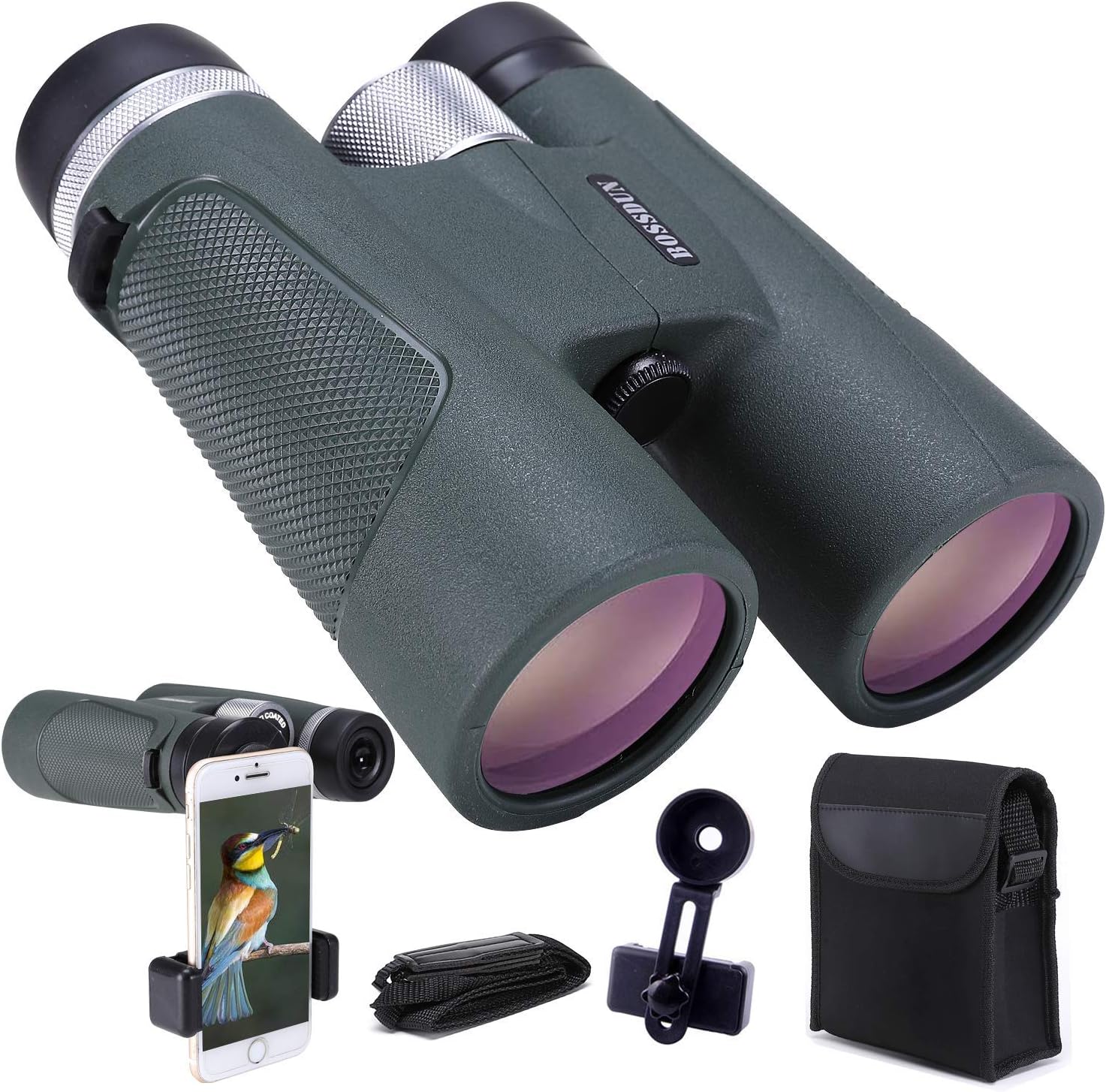 12X42 Powerful Binoculars, High Power HD Binocular for