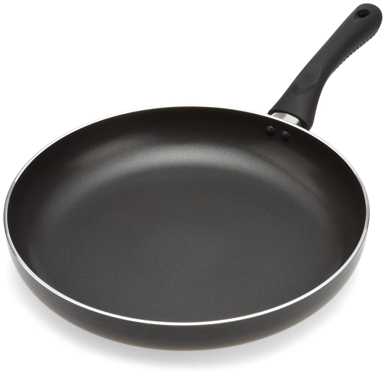 Ecolution EABK-5132 Grande Non-Stick Fry Pan With Handle, Aluminum, 12.5" Large, Black