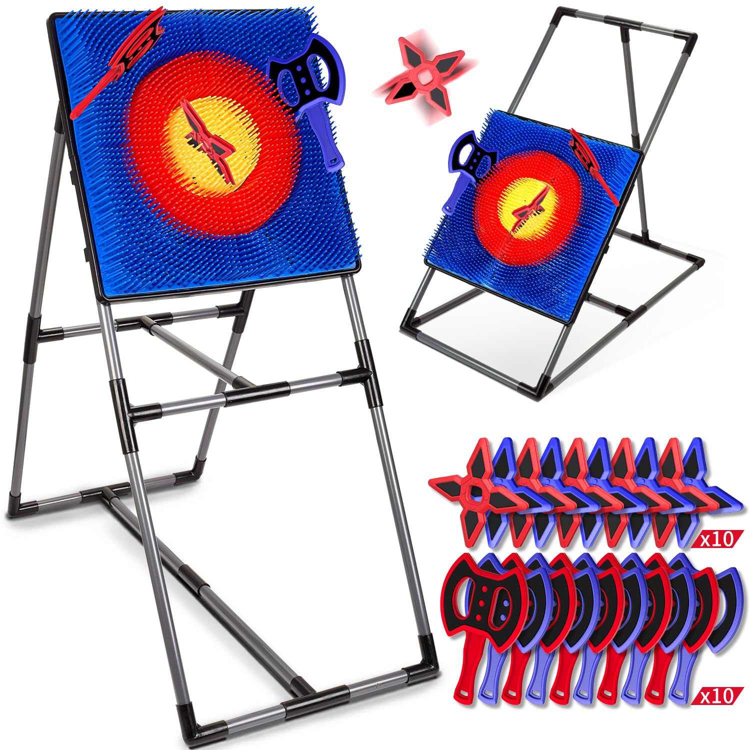 Photo 1 of **INCOMPLETE, NO AXES** Folimix Axe Throwing Game for Backyard, Axe Throwing Target for Outdoor Games Indoor Carnival Yard Lawn Backyard Games for Age 6-12