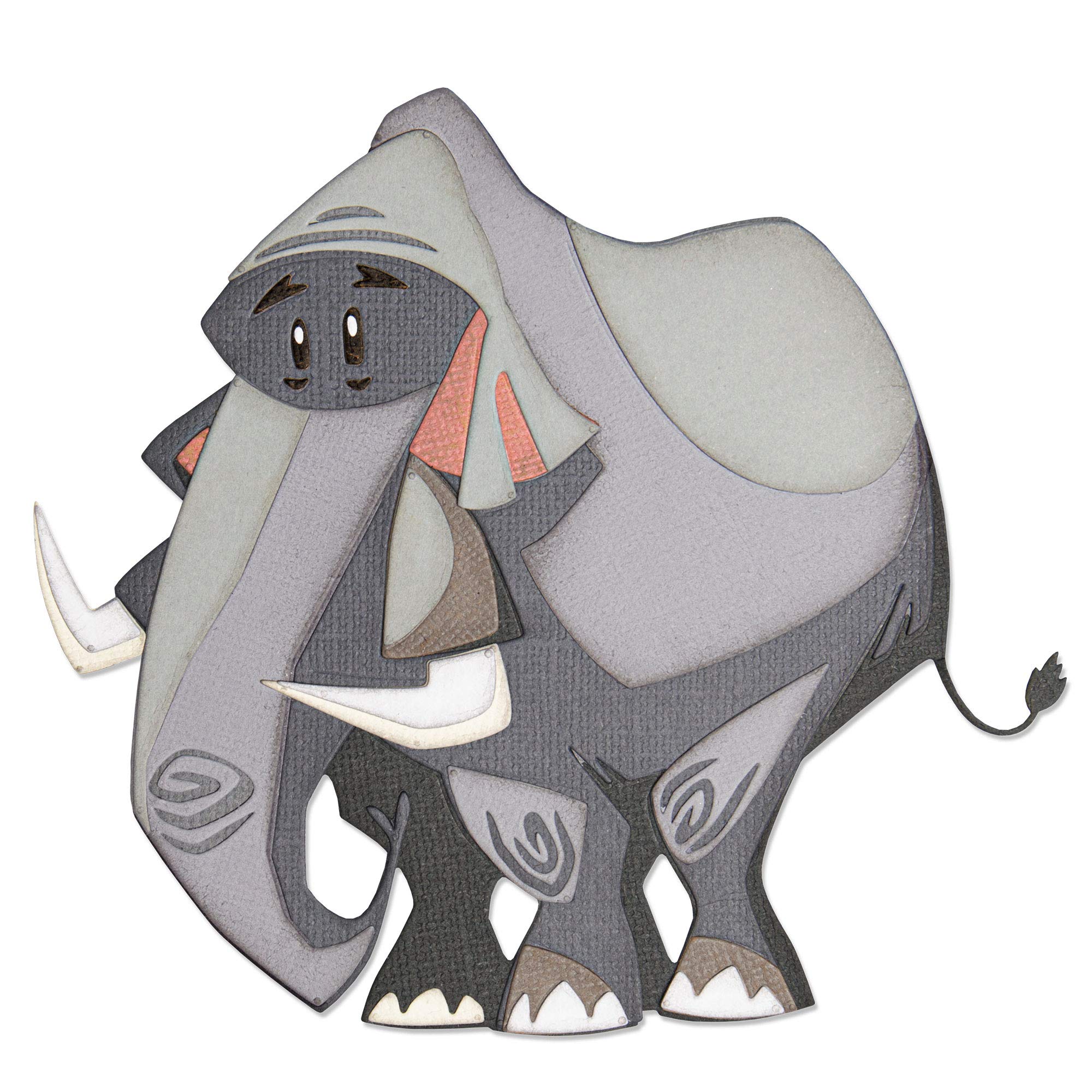 Sizzix Thinlits Die Set 11 Pack 664428, Clarence, Colorize by Tim Holtz, Multicolour, One Size