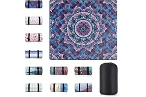 memKiya 60x80" Extra Large Picnic Blankets Waterproof Sandproof Couple Outdoor Beach Blanket Foldable Grass Park Lawn Concert Mat Summer Camping Essentials Rv Travel Vacation Accessories Festival Gift