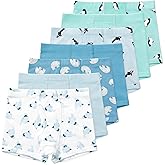 Lucky & Me Nolan Boys GOTS, Organic Cotton, Boxer Briefs, 7-Pack