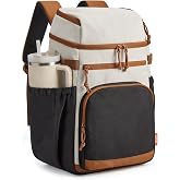 TOURIT 30 Cans Insulated Double Deck Lunch Cooler Backpack | Leakproof Lunch Cooler Bag, Lightweight Waterproof Backpack Cooler for Men Women, Beach Camping Picnic Hiking Travel