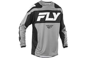 Fly Racing Men's F-16 Jersey (Grey/Black/White, X-Large)