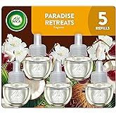 Air Wick Plug in Refills, Paradise Retreat Scented Oils, 5ct | Air Wick plug in refill, infused with essential oils;air fresheners for home,room,bathroom,bedroom, office.Use as directed