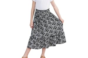 SOSOMI Girls Long Skirt Maxi for Girls Kids Ruffle High Waisted Skirts Summer Cute Boho Clothes