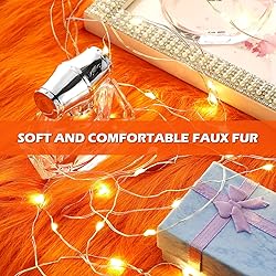 Tatuo Faux Fur Fabric Christmas Fluffy Fuzzy Craft