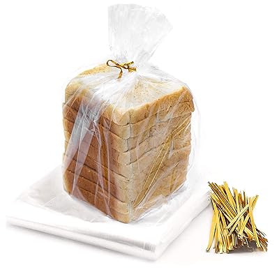 Buy Bread Bags For Homemade Bread 100 Pack Large Plastic Reusable Bag With 100 Ties For An Airtight Moisture Free Preservation For Home Bakers And Bakery Owners Online In Germany B08q7wjc3g