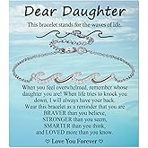 EPIRORA Gifts for Women, Silver BBF Wave Bracelet for Best Friend Sister Mom Daughter Grandma Bestie, Christmas Birthday Present for Her