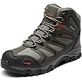 NORTIV 8 Men's Ankle High Waterproof Hiking Boots Outdoor Lightweight Shoes Trekking Trails Armadillo