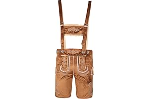 Regenboog Lederhosen Men, Bavarian Oktoberfest Costume Men,Oktoberfest Traditional Costume,Brown