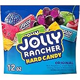 JOLLY RANCHER Original Fruit Hard Candy Bag, 12 oz | Jolly Rancher Hard Candy in Cherry, Grape, Watermelon, Blue Raspberry and Green Apple Flavors, Individually Wrapped
