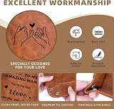 Funistree PU-Leather Valet Tray Gift for Him, Organizer for Men view 4