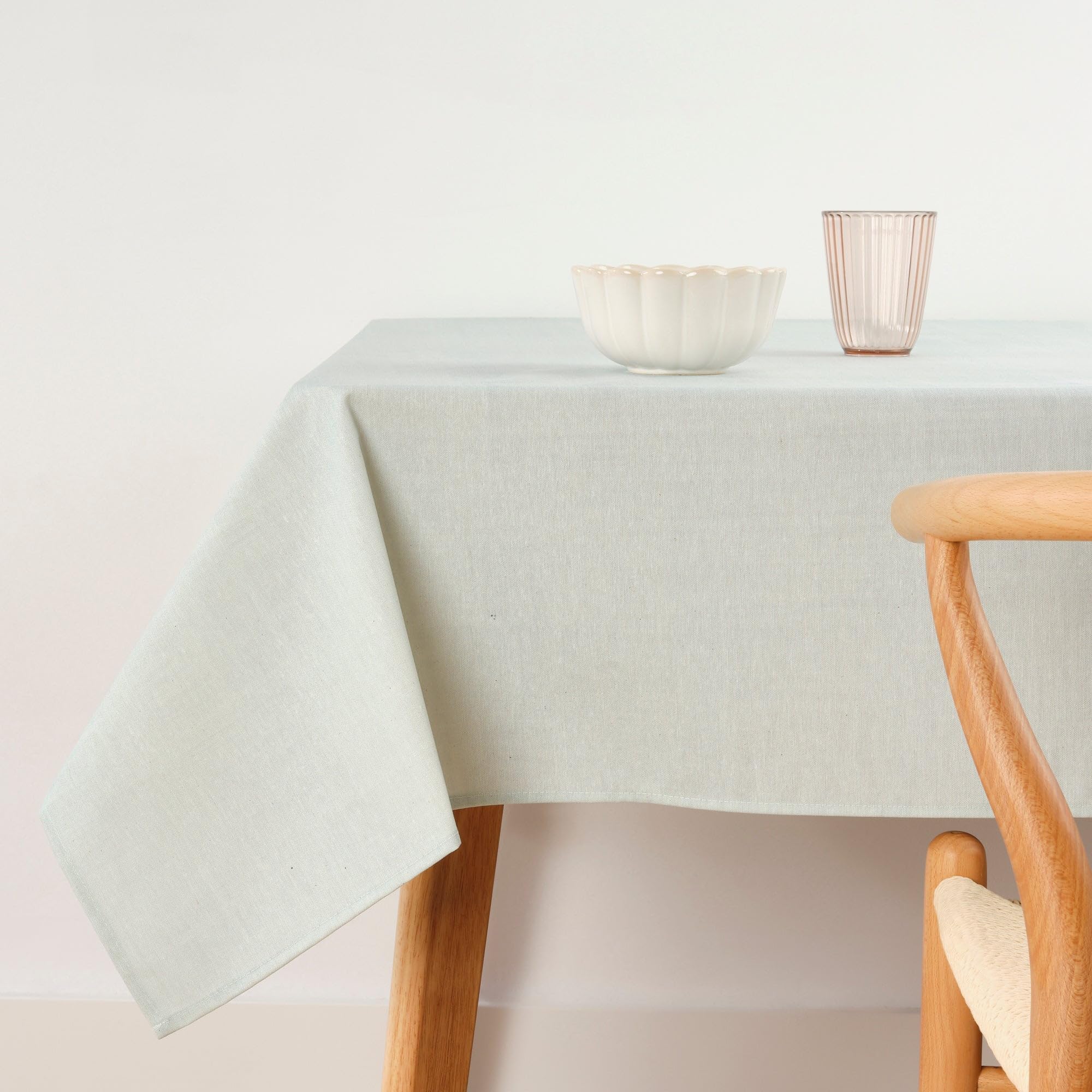 BELUM | Stain Resistant Tablecloth Size 250 x 140 cm - Extra Soft Touch Tablecloth - Tablecloth 100% Made in Spain Fabric 100% Organic Cotton - Plain Model Tablecloth