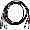 TMTECK Equivalent to Krautkramer SEKL2 ultrasonic Dual Cable Compatible with Style Lemo 00 to Lemo 1 for NDT Flaw Detector