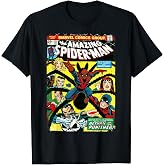 Marvel The Amazing Spider-Man Comic Book Cover T-Shirt
