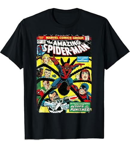 Amazon.com: Marvel Spider-Man Comic Book Anniversary Short Sleeve