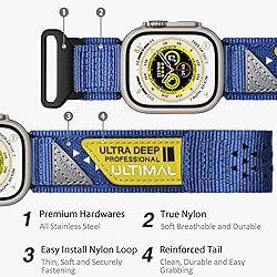 ULTIMAL Band Compatible with Apple Watch 49mm