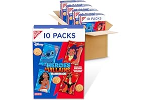 NABISCO Disney Heroes and Villains Graham Snacks, Custom Cookies Variety Pack, 40-1 oz Kids Snack Packs