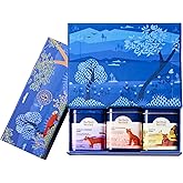 Herbs & Kettles Chai Gift Set | Masala Chai, Rose Cardamom Chai & Vanilla Lavender | Premium Loose Leaf Tea Collection | Elegant Tea Gift Box for Birthdays, Holidays & Special Occasions