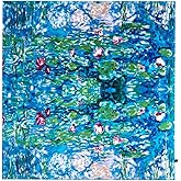 Salutto Women Square Scarf Silk Van Gogh Painted Scarves