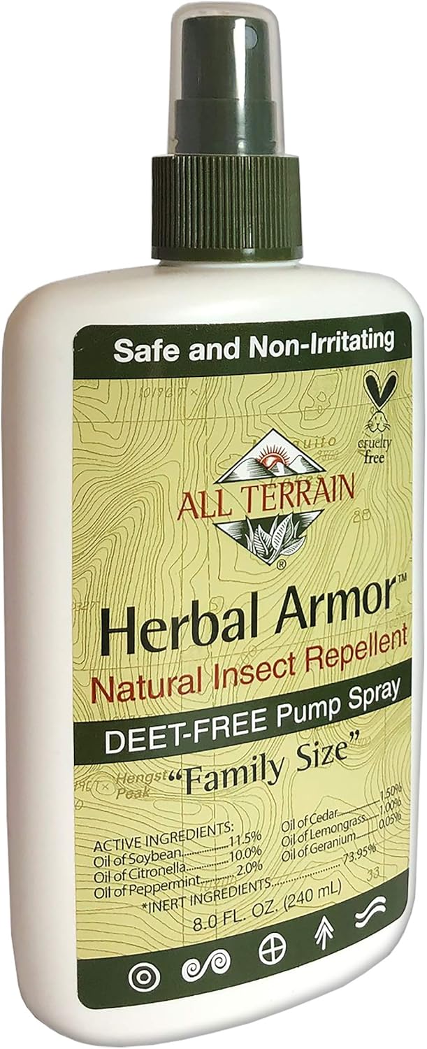 All Terrain Herbal Armor Natural Insect Repellent, DEET-FREE Pump Spray, 8 Ounce, Family-Size: Pet Supplies