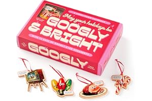 Brass Monkey Googly & Bright Holiday Ornament Countdown Calendar – 12 Days Googly Food Ornament Countdown Calendar For Christmas And Holiday