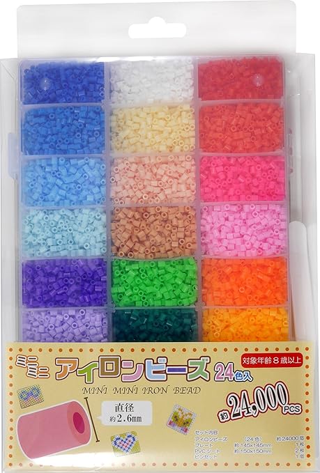 Amazon Co Jp 創 遊 プレート 図案付き ミニミニ アイロンビーズ 24色セット 各色約1000粒入り Ab 3000 01 並行輸入品 ホーム キッチン Amazon Co Jp 創 遊 プレート 図案付き ミニミニ アイロンビーズ 24色セット 各色約1000粒入り Ab 3000 01 並行輸入品 ホーム キッチン