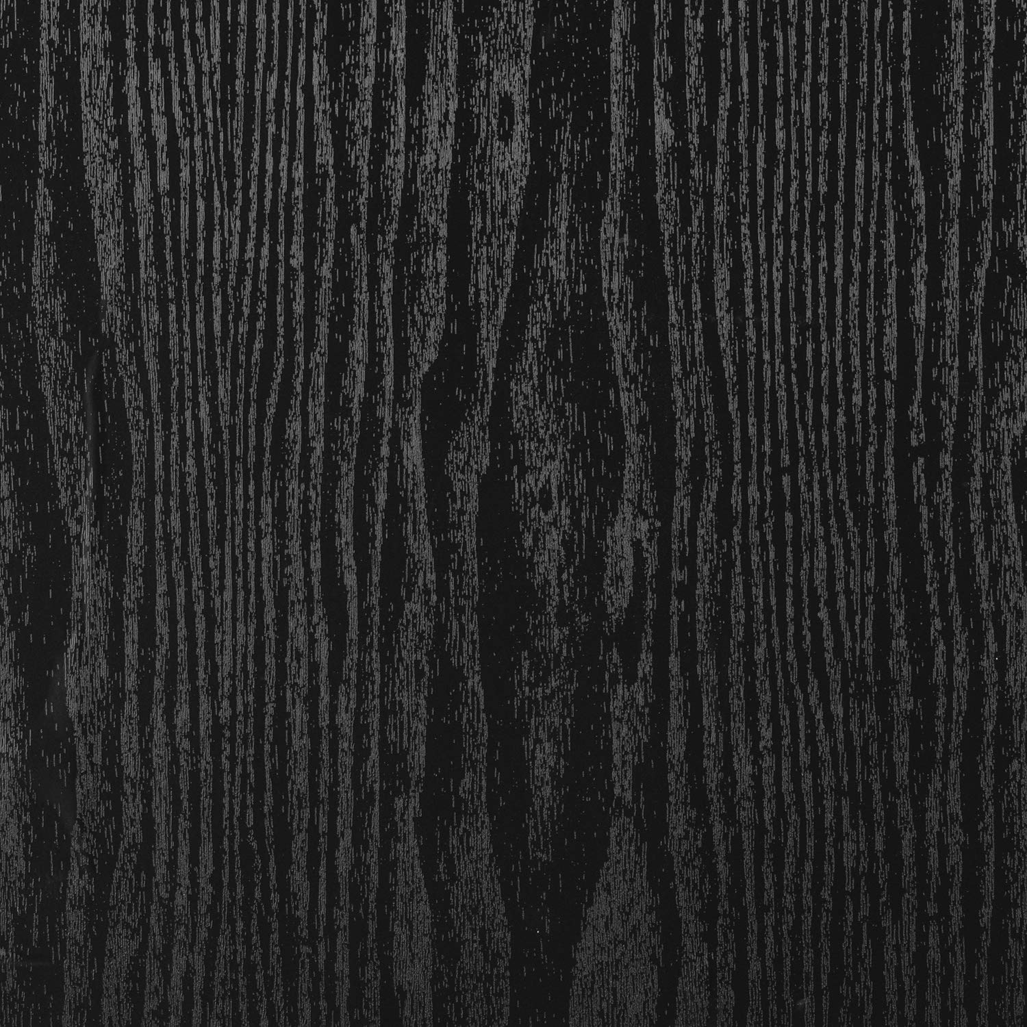 FENTIS Wood Self Adhesive Wallpaper Black Contact Paper Vinyl Wrap Grain Wood Sticky Back Plastic Wall Stickers Roll for Kitchen Tables Cabinets Doors Removable 44.5x500cm