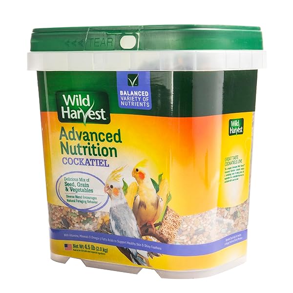 WILD HARVEST WH-83541 WILD HARVEST ADVANCED NUTRITION DIET FOR COCKATIELS, 4.5-POUND