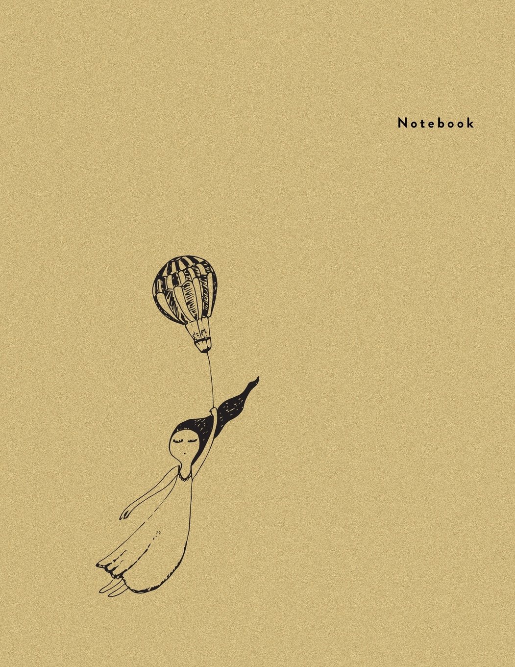 Notebook: Windy Girl - Minimal Design Unlined Notebook - Large (8.5 x 11 inches) - 110 Pages (notebooks and journals 8.5 x 11, notebooks for ... Volume 6 (Minimal Design Notebooks)