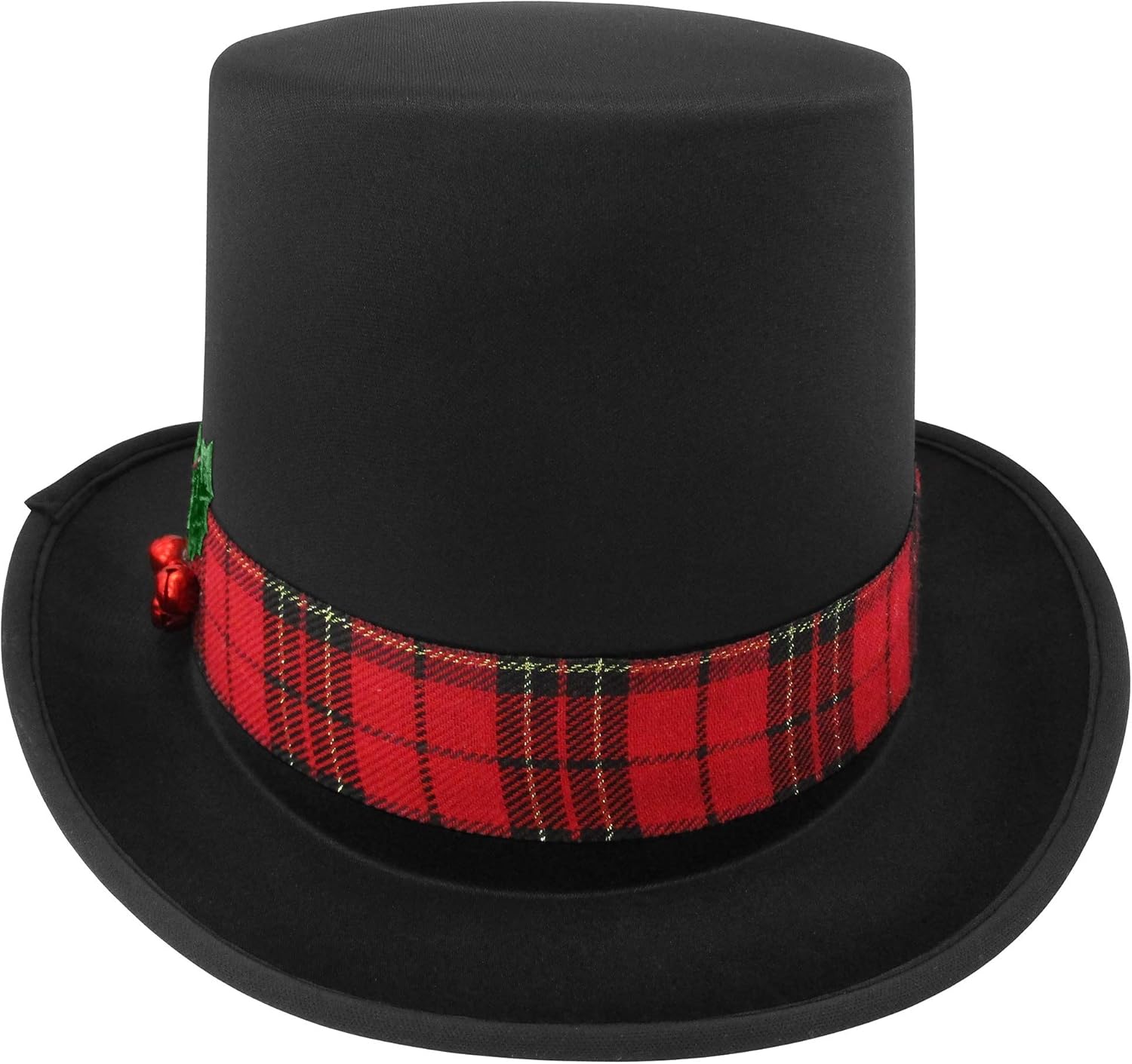 Snowman Top Hat with Plaid Band Holly 