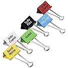 Top Notch Teacher Products Things to Do Binder Clips (6 Pack), 2"