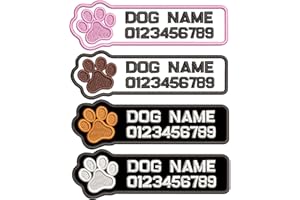 Customized Name Patch, Personalized Removable Tactical Patches Hook and Loop, Embroidered Military Name Patches for Dog Harne