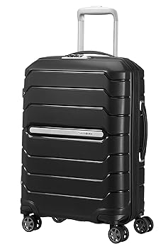Samsonite Flux - Spinner 55/20 Erweiterbar Handgepäck, 55 cm, 44 liters, Schwarz