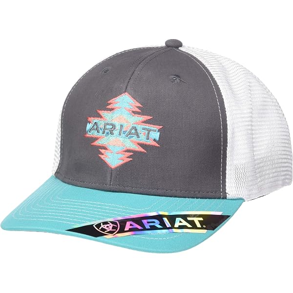 ARIAT 10 ARIAT Ladies Snap Back Aztec Logo Hat, Tan ARIAT Ladies Snap Back Aztec Logo Hat, Tan at Amazon Women main image 4