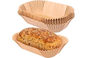 Loaf Pan Liners 200 Pcs Non-Stick Paper Loaf Bread Liner Greaseproof Bread Tin Liner for Baking 9x5 Cakes Snacks Cupcakes Wed