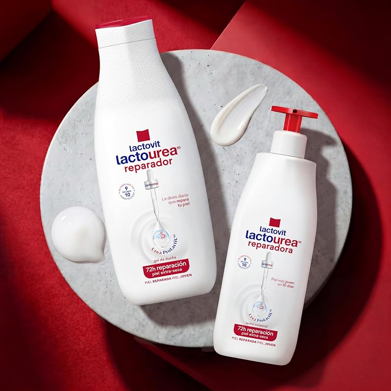 - Lactourea, idratante e nutriente, pelle forte e giovane, consistenza cremosa e leggera, con proteine di calcio, per pelli molto secche o extra secche - 750 ml