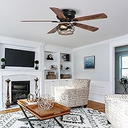 Parrot Uncle Ceiling Fans with Lights and Remote