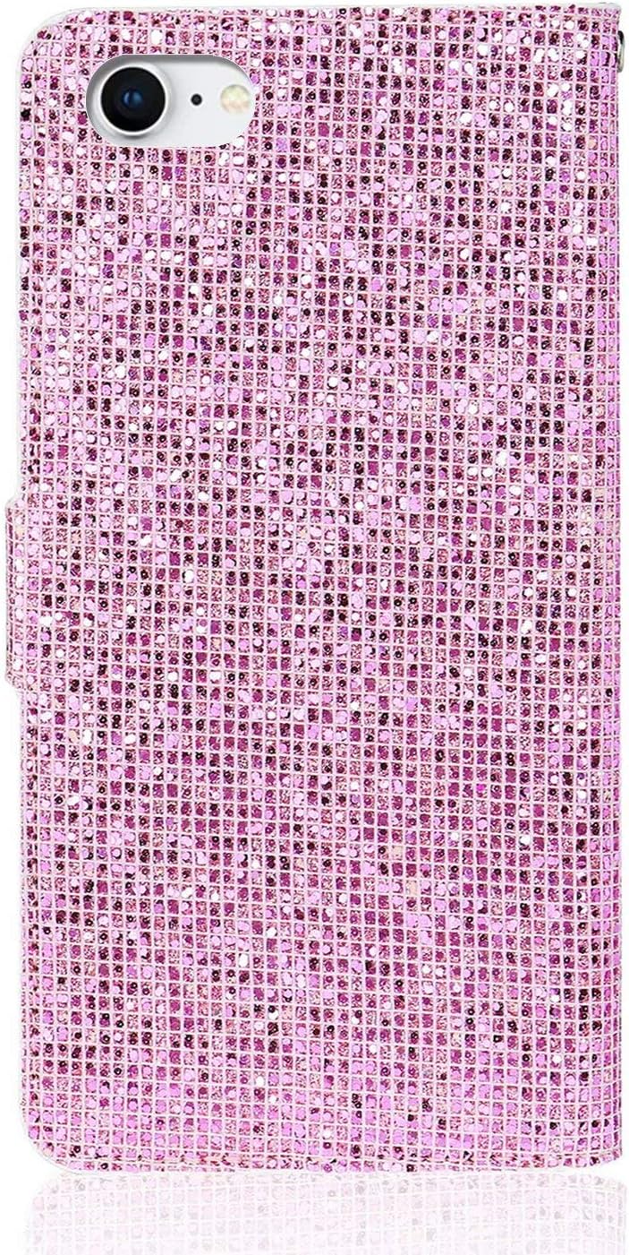 Miagon Glitzer Handyhulle Fur Iphone Se 2020 Fischschuppen Bling Brieftasche Pu Leder Klapphulle Case Glanzend Magnet Cover Mit Tasche Und Handschlaufe Rosa Amazon De Elektro Grossgerate amazon de