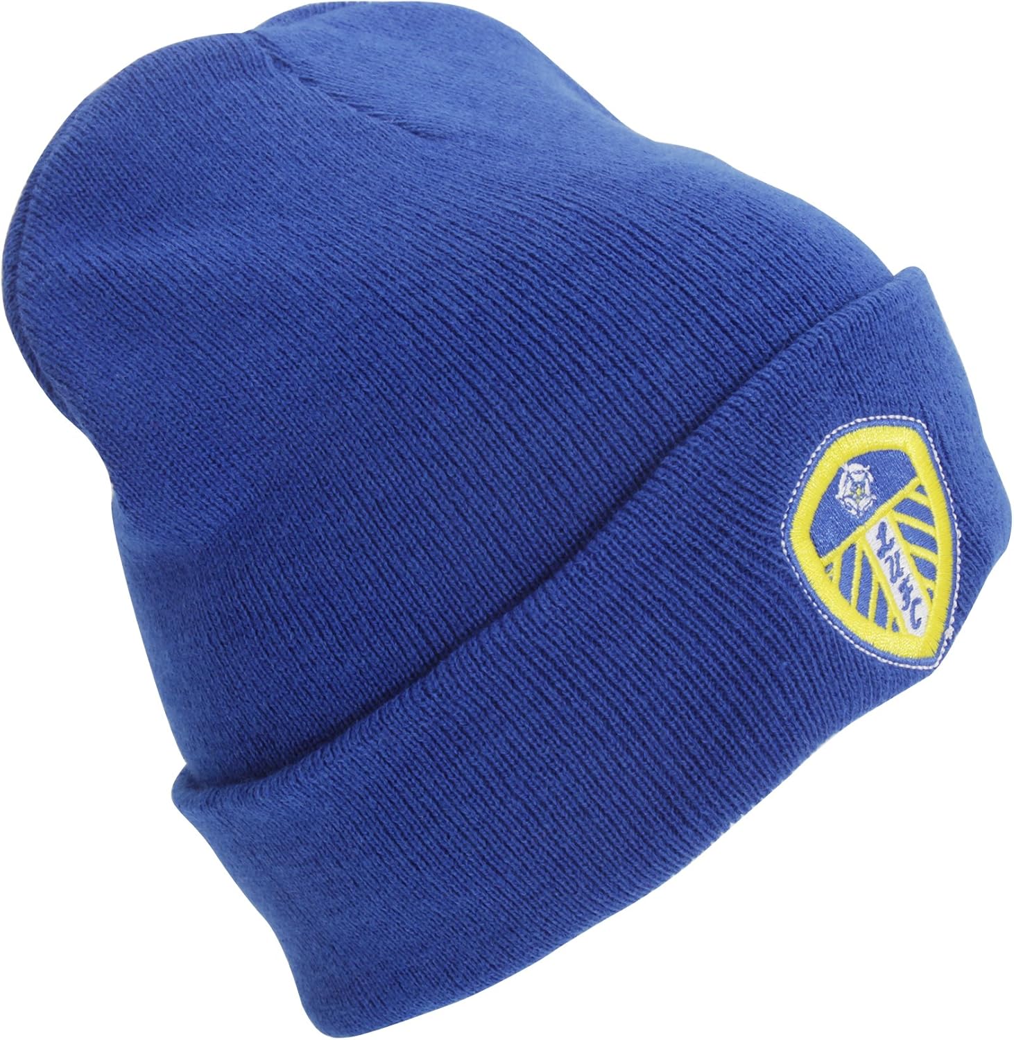 Leeds United Cuff Knitted Hat Blue Amazon.co.uk Sports & Outdoors