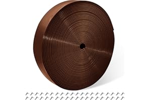 Lumpro Vinyl Straps for Patio Chair Repair Kit 2'' Wide 50 Ft Long Replacement Straps + 50 Free Rivets for Outdoor Lawn Furniture Chaise Lounge Repair (Brown)